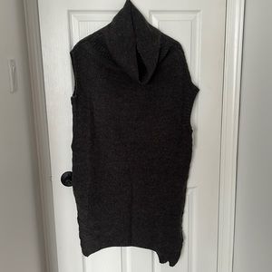 Charcoal gray knit tunic